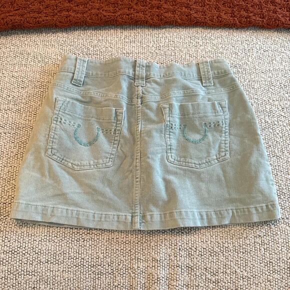 Light blue corderoy pastel with button up fly low rise Y2K - from no boundaries - Picture 8 of 8